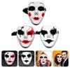 ABOOFAN Clown Decor 3pcs White Plastic Masks with Tied Ropes DIY Blank Full Paintable Masks Cosplay Masquerade Masks for Halloween Party Cosplay Costume Face Mask Costume view 3