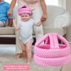 Baby Safety Helmet, Infant Baby Head Protector Head Cushion Bumper Bonnet, Soft Headguard for Toddler Learning to Walk, Pink Dot Style view 2
