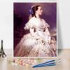 DIY Oil Painting Kit,Marie Henriette of Austria Painting by Franz Xaver Winterhalter Paint by Numbers Kit for Kids and Adults view 1