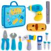 teytoy My 1st Toolbox Playset, Baby Tool Set for 1 Year Old, Pretend Play Construction Toy with Zippered Tool Box, Montessori Stem Plush Tool Kit Toys Birthday Gift for Toddlers Girls Boys view 1
