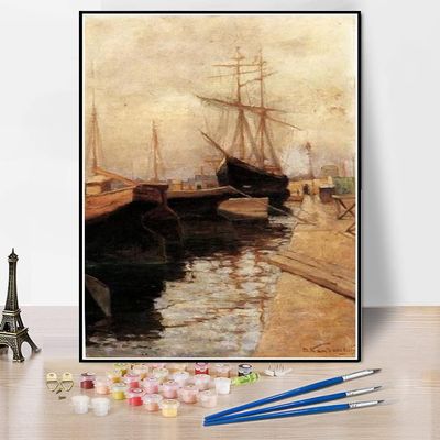 DIY Oil Painting Kit, Painting by Wassily Kandinsky Paint by Numbers Kit for Kids and Adults