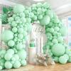412pcs Pastel Mint Green Balloon Garland Arch Kit 18 12 10 5 Inch Different Sizes Light Latex Balloons for Baby Shower Birthday Wedding Jungle Forest Party Decoration view 1