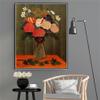 DIY Oil Painting Kit,Bouquet of Flowers with an Ivy Branch Painting by Henri Rousseau Paint by Numbers Kit for Kids and Adults view 3