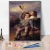DIY Oil Painting Kit,Prince Alfred and Princess Helena Painting by Franz Xaver Winterhalter DIY Oil Painting Paint by Number Kits view 1