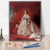 DIY Oil Painting Kit,Portrait of Queen Isabella Ii of Spain and Her Daughter Isabella Painting by Franz Xaver Winterhalter DIY Oil Painting Paint by Number Kits view 1