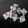 20 Pcs Blank Acrylic Dice White 8 Sided Game Dice for DIY Crafts view 4
