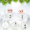 2 Pieces Christmas Doll Small Baby Twins in Bib Pants and Bodysuit Miniature Accessories Green and Red Boy and Girl Toy Suitable for Xmas New Year Decorations(Cute Style) view 3