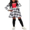 90s Plaid Dresses Halloween Dress Long Sleeve Cute One Piece Dress 9-10 Years view 4