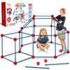 SpringFlower Fort Building Kit for Kids,STEM Construction Toys, Educational Gift for 3 4 5 6 7 8 9 10 11 12 Years Old Boys and Girls,Ultimate Creative Set for Indoor & Outdoors Activity,100 Pcs view 1