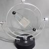 Self Rotating Desk Toy Silver Cube Electronic Motion Toy for Office Decoration Continuous Rotation Kinetic Stress Relief Decor for Home & Work view 3