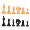 4.5 The King Arthur Staunton Luxury Chess Pieces Only - Triple Weighted (Ebony & Boxwood) view 1