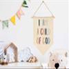 Scripture Flag Sign Gifts for Baby Newborn Boys Girls Kids-Christian Bible Verses Banner Pennant Wall Decor Gifts for Nursery Bedroom Playroom -Baby Present Shower-I am a child of god view 2