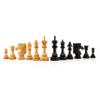 4.5" Premium Spike Staunton Series Chess Pieces Only - Triple Weighted (Ebony & Boxwood) view 2