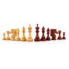 4.5" Premium Spike Staunton Series Chess Pieces Only - Triple Weighted (Bud Rosewood & Boxwood) view 2