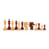 4.5" Premium Spike Staunton Series Chess Pieces Only - Triple Weighted (Bud Rosewood & Boxwood) view 3