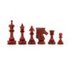 4.5" Premium Spike Staunton Series Chess Pieces Only - Triple Weighted (Bud Rosewood & Boxwood) view 4