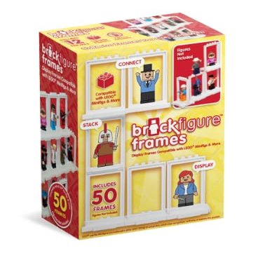 Tynies Brick Collector's Frame - Glass Animals Collectible Miniature Frame - Blown Glass Art for Kids and Home Decorations 50-Pack