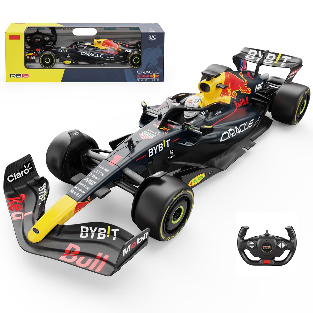 Voltz Toys Authentic Licensed 1:12 F1 RedBull Rb18 Remote Control Car - F1 Collection RC car Series for Kids and Adults - 2.4GHz RC Car for Gift (1:12 RedBull Rb18(NO.1))