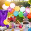 4E's Novelty Inflatable Gummy Bears Huge 24" - Great for Party Decorations, Unique Blow Up Pool Toys for Kids, Candyland Themed Birthday Party Decorations Supplies - Pack of 6 view 4