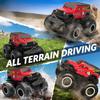 STEMTRON Amphibious Remote Control Car 2.4GHz 1:20 All Terrain Off-Road RC Car Remote Control Boat Gifts for Kids Boys Red view 2
