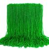 100PCS St Patricks Day Accessories, Green St. Patricks Day Beads Necklace, 33" Round Beads Irish Saint Patricks Necklaces Costume Bulk, Parade Throw Accessories for Wedding Birthday St. Patricks Decor view 1