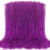 100PCS Mardi Gras Beads, Mardi Gras Beads Party Favors, Purple 33" Bead Toy Necklaces Costume Bulk, Festival Parade Throw Accessories for Halloween Mardi Gras Wedding Birthday Celebrations Decor view 1