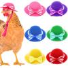 ComiMag 6 Pieces Chicken Hats, Doll Hats, Bear Clothes, Stuffed Animal Clothing, Chicken Helmets view 1