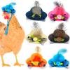ComiMag 6-Pack Mini Chicken Hats for Hens, Dolls Hats, Cute Decorations view 1