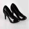 1/6 Scale Black High-Heeled Shoe for 12" Female Body view 2