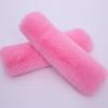 2-Pack Soft Plush Seatbelt Covers for Kids - Comfortable Pink Seat Belt Cushion for Newborns - Car Seat/Stroller Strap Accessories - Enhanced Driving Comfort & Protection (Pink) view 3
