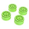 Alomejor Nylon Wheel Rim 2.2 Inch Beadlock Wheel Rims Set for SCX10 Wraith RR10 1/10 RC Cars (Green) view 1