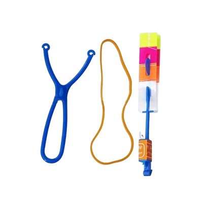 SEDLAV LED Light Arrow Rocket Helicopter Flying Object - Whirly Ball LED Flying Ball, Scotty Rocket Launcher, Slingshot Rockets, Rocket Copters with LED Lights - Colorful (48 Pcs.)