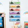 6 Pcs Racing Car Decor Kids Room Decor, Racing Car Inspirational Positive Quotes Wall Art Decor Hanging Sign for Teens Bedroom, Works of Art Made of Wood, Works of Art of Wood, Placards of Woods view 4
