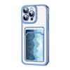 Rnrieyta Miagon Case for iPhone Xs Max,Clear Slim Cover Soft Electroplated Wallet Case Bag Cover Transparent Back Card Slot Holder Shockproof Women Girls Bumper view 1