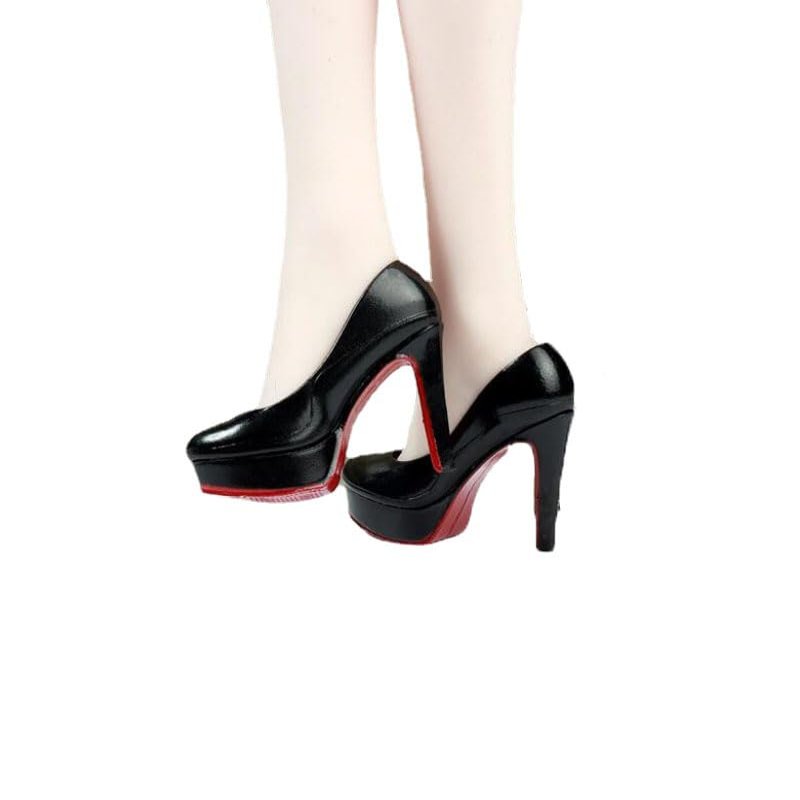 1/6 Scale Black&Red High-Heels Model for 12" Female Body Action Figure