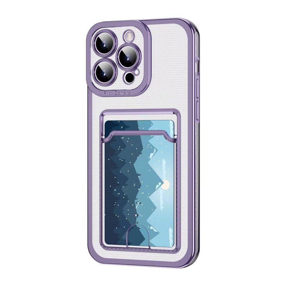 Rnrieyta Miagon Case for Samsung Galaxy A73 5G,Clear Slim Cover Soft Electroplated Wallet Case Bag Cover Transparent Back Card Slot Holder Shockproof Women Girls Bumper
