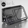 Rnrieyta Miagon Case for iPhone 13 Pro Max,Clear Slim Cover Soft Electroplated Wallet Case Bag Cover Transparent Back Card Slot Holder Shockproof Women Girls Bumper view 2