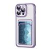 Rnrieyta Miagon Case for iPhone 11 Pro Max,Clear Slim Cover Soft Electroplated Wallet Case Bag Cover Transparent Back Card Slot Holder Shockproof Women Girls Bumper view 1