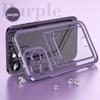 Rnrieyta Miagon Case for iPhone 11 Pro Max,Clear Slim Cover Soft Electroplated Wallet Case Bag Cover Transparent Back Card Slot Holder Shockproof Women Girls Bumper view 2