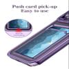 Rnrieyta Miagon Case for iPhone 12 Pro Max,Clear Slim Cover Soft Electroplated Wallet Case Bag Cover Transparent Back Card Slot Holder Shockproof Women Girls Bumper view 3