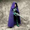 1:12 Scale Purple Cape Cloak with Hat for Body (no Figure) view 3