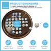 30cm Diameter WOODEN SOLITAIRE BOARD GAME with JELLYFISH GLASS MARBLES | classic wooden solitaire game | strategy board game | family board game | games for one | board games view 4