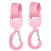 ljhnba 2 Pcs Mommy Bag Hanger Degree Rotate Baby Stroller Hooks Clips Multi Purpose Pram Shopping Hooks Stroller Organizer view 1