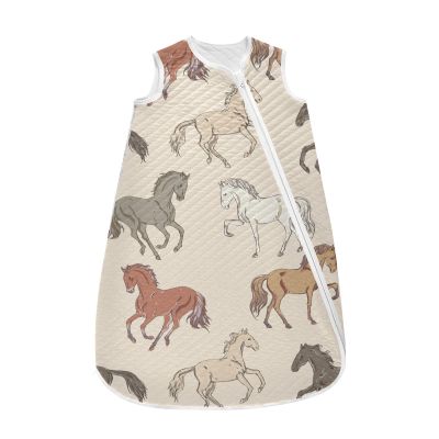 vvfelixl Toddler Sleep Sack for Newborn,Walking Horse Baby Wearable Blanket,Sleeveless Swaddle Transition Sleeping Bags for Infant,Baby Sleep Suit for 12-24 Months