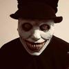 Dzrige Halloween Horror Mask Smiling Demon Mask Creepy White Eyed Demon Latex Mask for Halloween Costume Party Cosplay Props view 3
