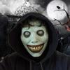 Dzrige Halloween Horror Mask Smiling Demon Mask Creepy White Eyed Demon Latex Mask for Halloween Costume Party Cosplay Props view 4