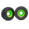 Lifehead 4PCS 1/8 Scale RC Monster Truck Rubber Tires173mmx91mm Obstacle Course Tires for Traxxas LOSI Arrma Kraton 6S Typhon 3S 17mm Hex view 3