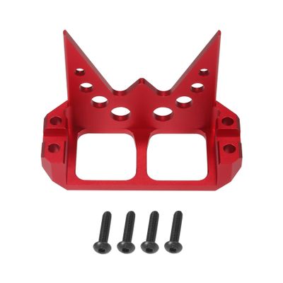 Aluminum Alloy DIY Steering Servo Mount Bracket for 1/10 RC Crawler Cheater Rig Rock Bouncer Roll Cage Capra RR10 Wraith Upgrades(Red)