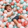 GOGOSO Ball Pit Balls for Toddlers Phthalate-Free BPA-Free Non-Toxic Crush Proof Soft Plastic Play Balls Baby Kids Shape Tent Pool Playhouse Playpen Party Decor,Pink Green White,100PCS view 4