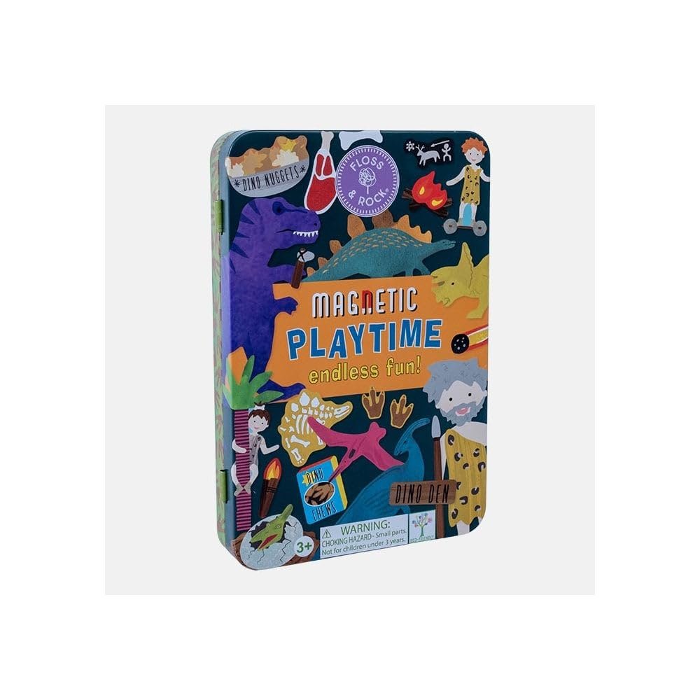 Floss & Rock Dino Magnetic Playtime, 7.67-inch Height, Creative, Imaginative Play
